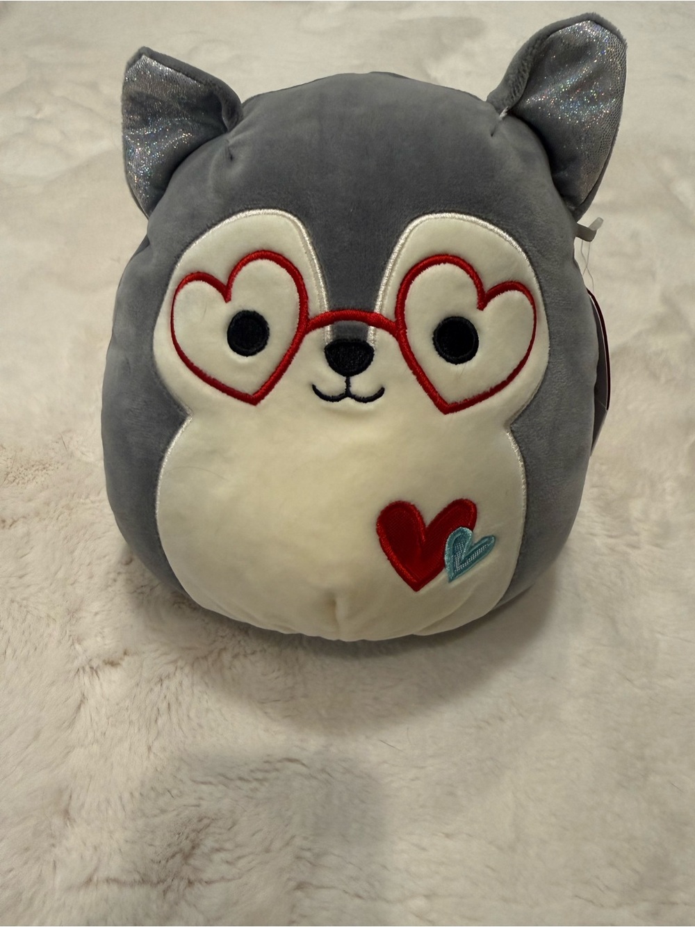 Squishmallows Ryan the Husky 8” Valentines Plush NWT ❤️🐺